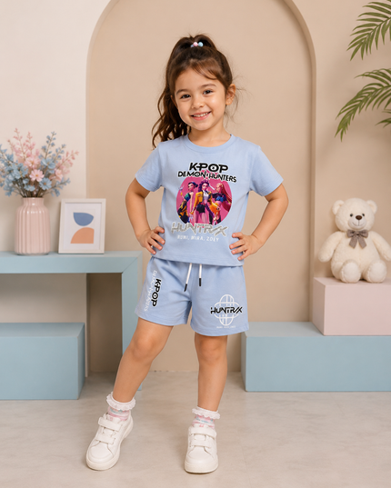 GIRLS WESTERN CORD SET CODE-A89 He and She Girls Stylish Cord Set | Premium Co-Ord Set for Kids | Casual & Party Wear Outfit