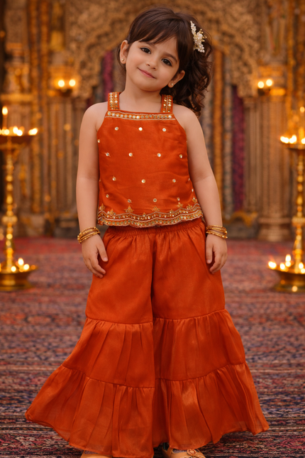 Collection image for: girls top and sharara set