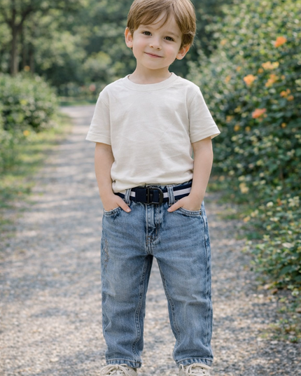 Boys Blue Denim Jeans – Classic Regular Fit Kids Jeans | He & She