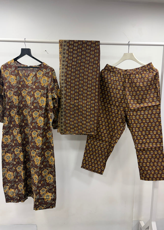 Women Floral Printed Kurti Set with Dupatta | Elegant Ethnic Wear for Women | He and She
