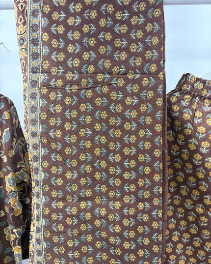 Women Floral Printed Kurti Set with Dupatta | Elegant Ethnic Wear for Women | He and She