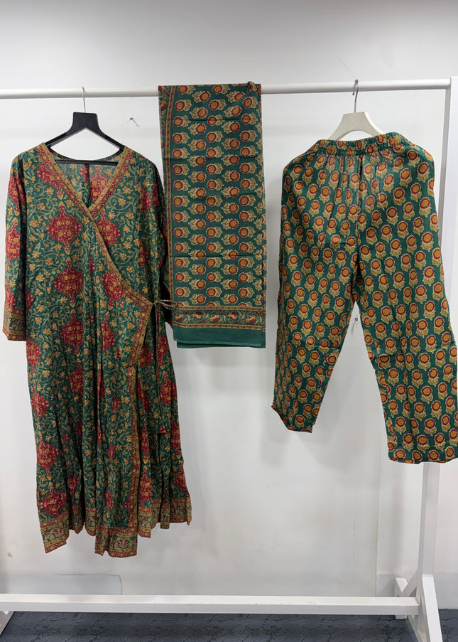 He And She Women’s Printed Kurti Set with Dupatta | Ethnic Wear for Women