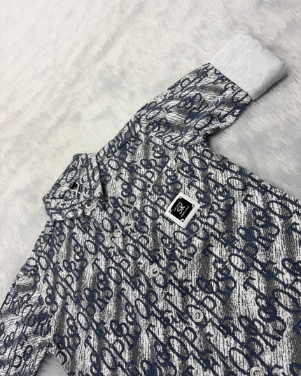 BOYS SHIRTS CODE-B91 He and She Boys Printed Full Sleeve Casual Shirt | Stylish Cotton Blend Kids Shirt