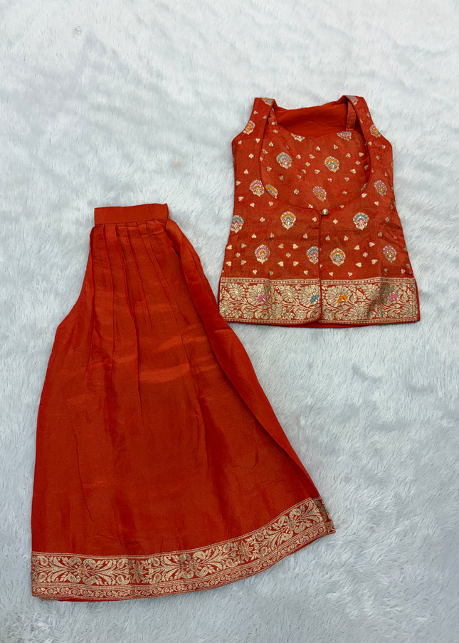 GIRLS ETHNIC WEAR CODE-B99 He & She Girls Ethnic Wear Set | Traditional Festive Lehenga Choli for Girls | Party & Wedding Wear