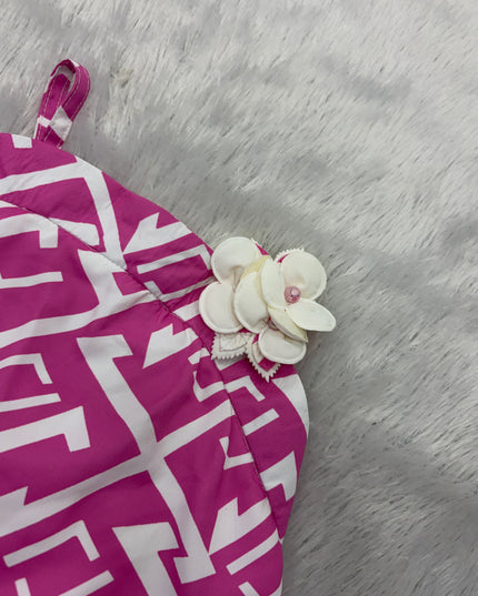 GIRLS WESTERN SET CODE-B101 He and She Girls Pink & White Western Co-Ord Set | Stylish Top & Wide Leg Pants Set for Girls