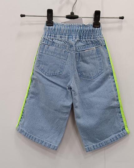 Girls Denim Jeans with Neon Heart & Star Patches | Stylish Kids Casual Wear