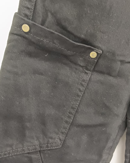 Girls Black Cargo jeans with Pockets | He & She Kidswear