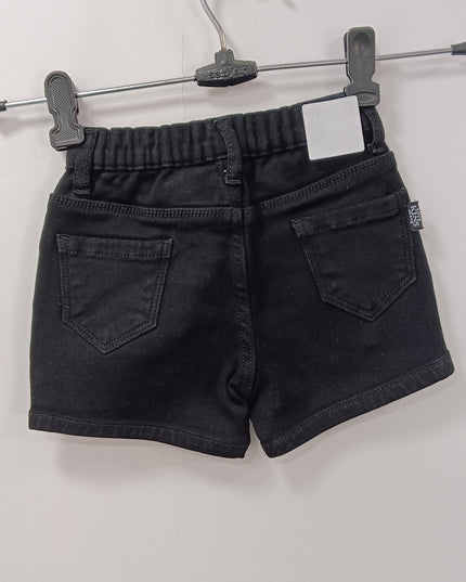 Girls Blue Printed Denim Shorts with Tree Design | He & She Kidswear