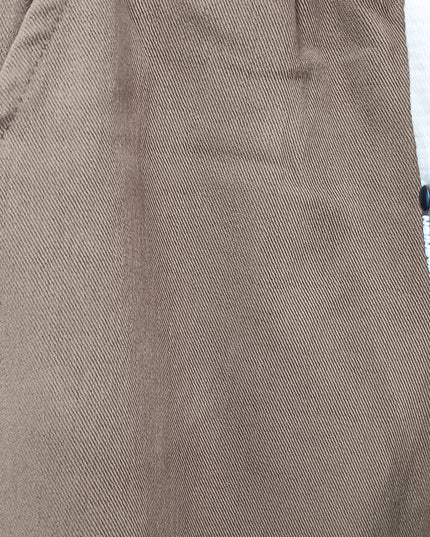 He & She Kids Girls Brown Cotton Track Pants with Drawstring – Comfortable Elastic Waist Bottom Wear