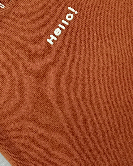 Girls Rust Orange Sleeveless Crop Top for Kids | Trendy Casual Summer Top