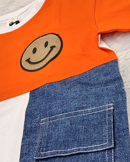 Boys Multicolor Color Block Half Sleeve T-Shirt for Kids | Trendy Casual Cotton Tee