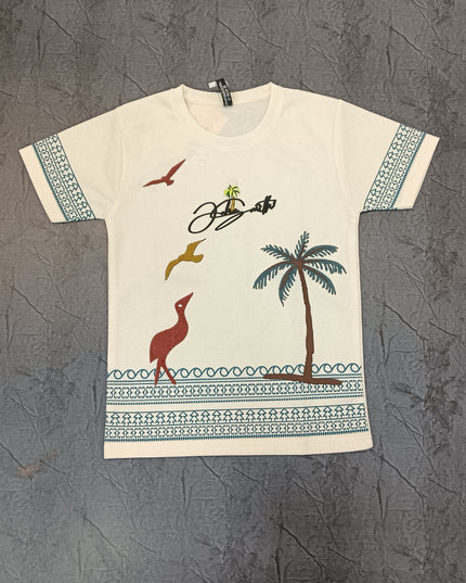 He and She Boys Tropical Graphic Printed T-Shirt