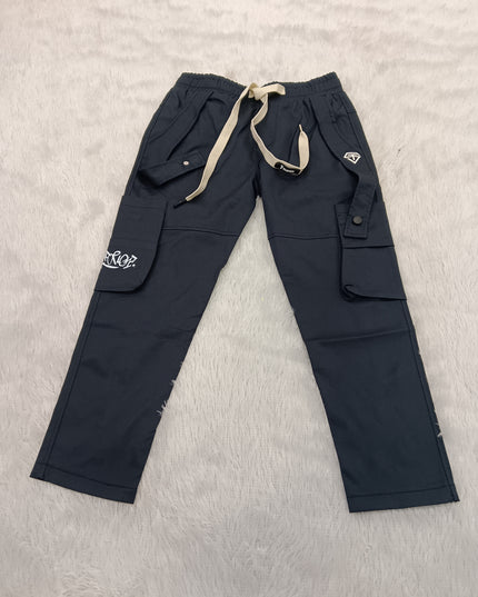 BOYS JEANS CODE-A95He and She Boys Premium Cargo Pants | Stylish Cotton Cargo Trousers for Kids | Navy Blue & Beige