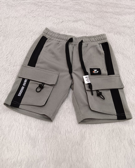 BOYS SHORT CODE-A137 Boys Stylish Cargo Capris with Utility Pockets | He and She