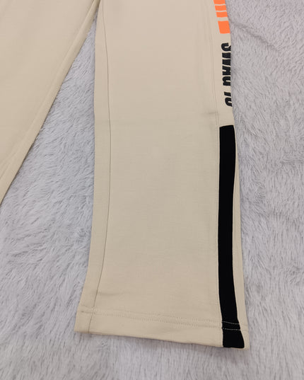 BOYS TRACK CODE-A135 Boys Stylish Wide-Leg Track Pants with Side Stripe | 2 Color Variants