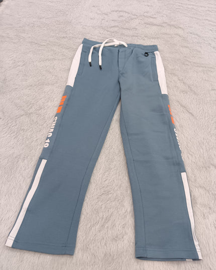 BOYS TRACK CODE-A135 Boys Stylish Wide-Leg Track Pants with Side Stripe | 2 Color Variants