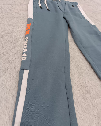 BOYS TRACK CODE-A135 Boys Stylish Wide-Leg Track Pants with Side Stripe | 2 Color Variants