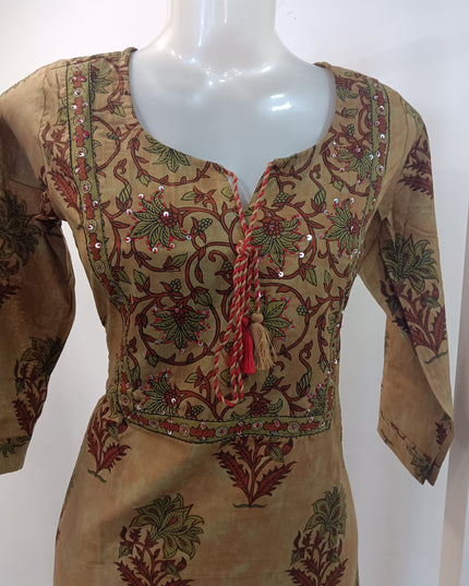 LADIES KURTI SET CODE-A262 Women’s Printed Kurta Pant Set with Dupatta – Ethnic Floral 3-Piece Suit