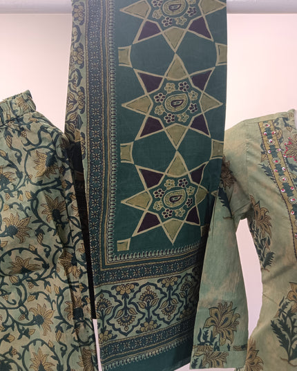 LADIES KURTI SET CODE-A262 Women’s Printed Kurta Pant Set with Dupatta – Ethnic Floral 3-Piece Suit
