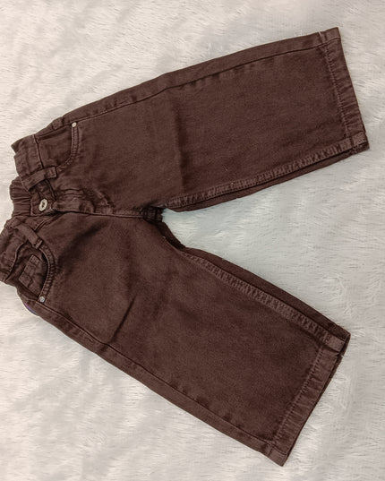 BOYS JEANS CODE-A268 Boys Dark Brown Straight Fit Jeans | Casual Denim Jeans for Kids
