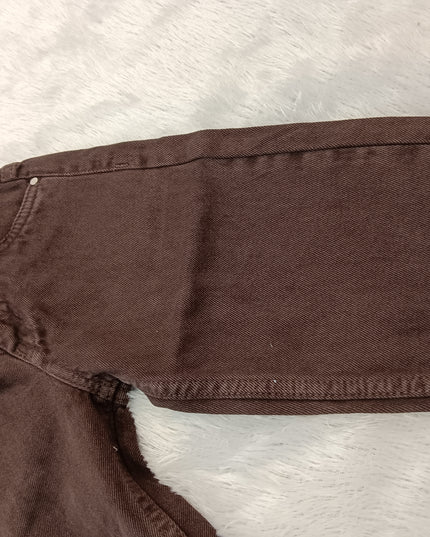 BOYS JEANS CODE-A268 Boys Dark Brown Straight Fit Jeans | Casual Denim Jeans for Kids