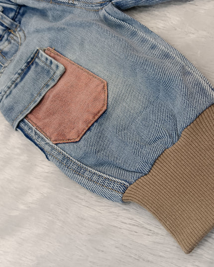 BOYS JEANS CODE-A267 Boys Light Blue Cargo Denim Jeans | Multi-Pocket Casual Jogger Fit Jeans for Kids