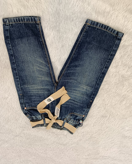 BOYS JEANS A435 Boys Relaxed Fit Denim Jeans with Tie Belt | Premium Cotton Casual Jeans