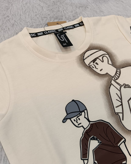 BOYS TSHIRT CODE-A417 Boys Printed Graphic T-Shirt | Stylish Half Sleeve Casual Top