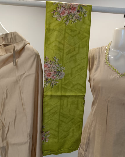 LADIES DRESS A433 Women’s Embroidered Kurta Pant Set with Printed Dupatta – Rani & Green