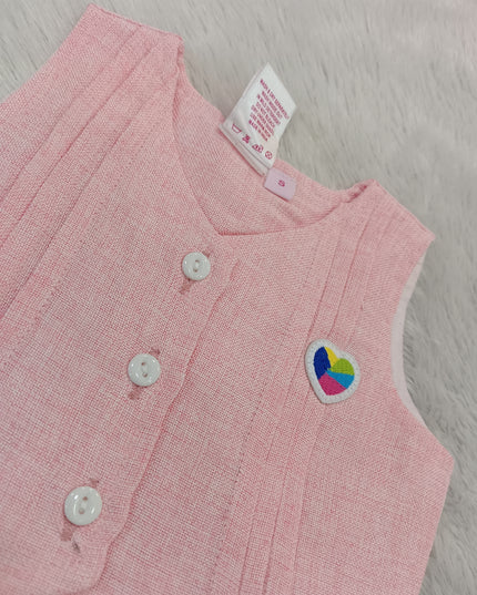 G.SET A447 Girls Cord Set – Sleeveless Vest & Shorts Co-Ord Set | He and She