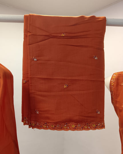 L.DRESS A474 Women’s Embroidered Kurti Set with Dupatta