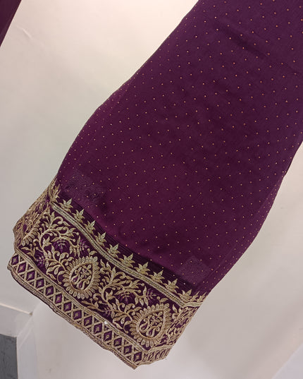 A478 CODE L PALAZO SET Women’s Embroidered Palazzo Set with Dupatta