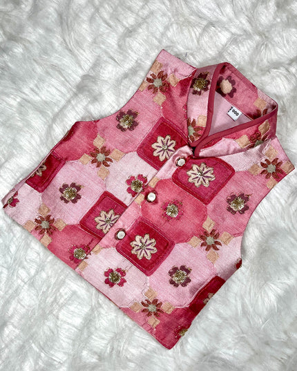 Boys Ethnic Koti Jacket – Stylish Festive Wear for Kids | He & She